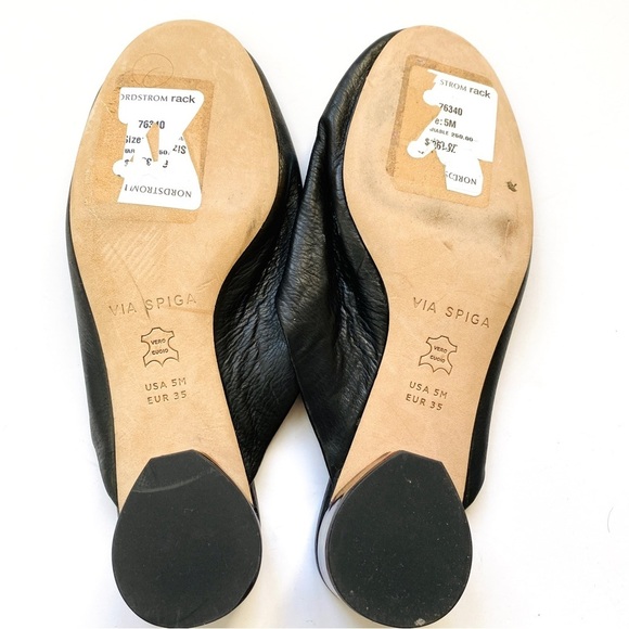 Via Spiga tortoise heel leather mules - Picture 4 of 8